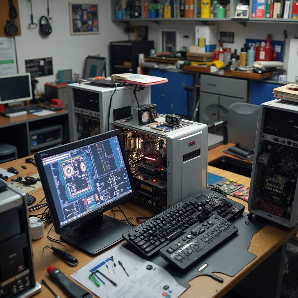 Our organized workspace